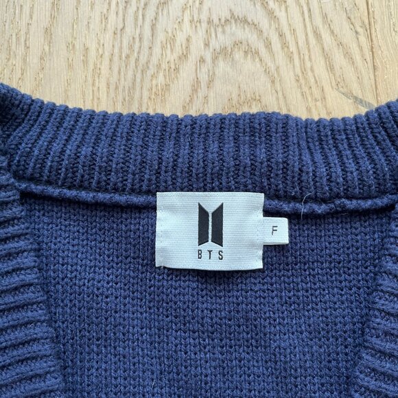 House of BTS DNA Navy Patches Cardigan - Picture 4 of 5